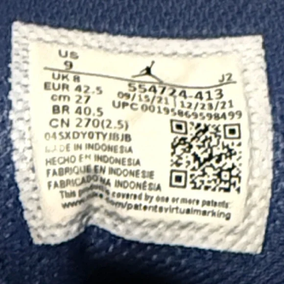 Men’s Nike Air Jordan 1 Mid “Blue Mint” Sneakers Size 9 - Picture 2 of 11